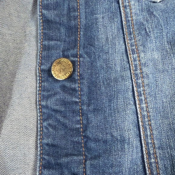 Studded Denim Jacket with Gold Buttons 1345 - Picture 2 of 7